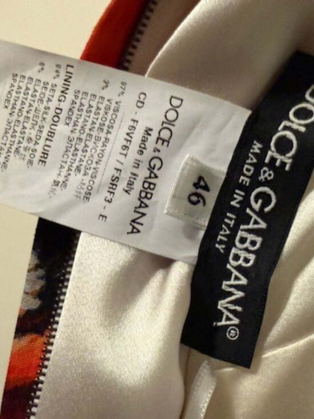 Dolce & Gabbana Open-Neck Poppy & Daisy Cady Sheath Dress IT 46/US 10/12 - Picture 6 of 7